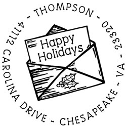 Christmas Letters Personalized Stamper