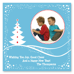 White Christmas Digital Photo Cards