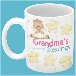 Heavenly Blessings Bear Angel Coffee Mug
