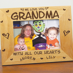 All Our Hearts Engraved Frame