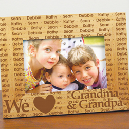 We Love Personalized Lasered Frame