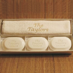 Personalized Soap & Towel Gift Set