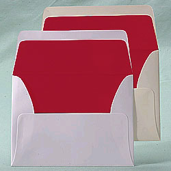 Red Lining Outer Invitation Envelope