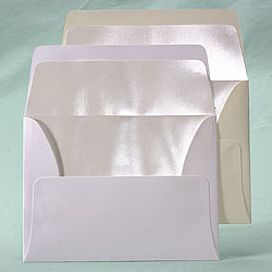 Announcement Envelopes with Pearl Lining