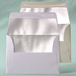 Invitation Envelopes with Silver Lining