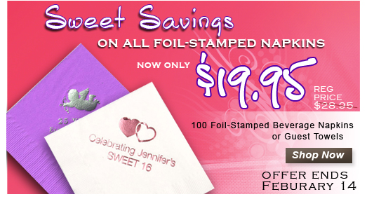 Foil Stamped NapkinsPromotion