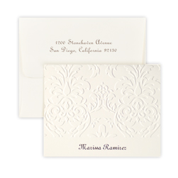 Damask Note personalized stationery from Giftsin24