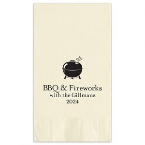 Fourth of July personalized Guest Towel from giftsin24.com ships in 24 hours.