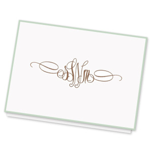 Sienna Monogram Note from giftsin24.com makes a great wedding thank you note