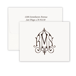 New monogram designs include the Whitlock Note in raised ink