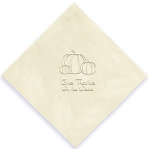 Autumn Embossed Napkin from giftsin24 ships in 24 hours.
