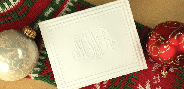 Gorgeous Monogrammed Cotton Paper Stationery from giftsin24.com