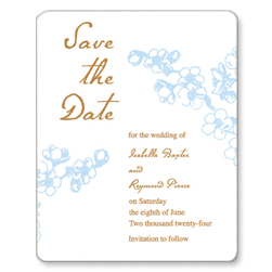 Early Spring Save the Date Card by Giftsin24.com