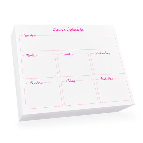 giftsin24 offers a wide variety of notepads for  getting organized 