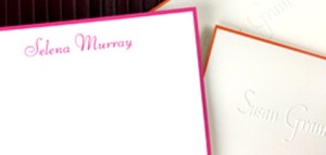 Giftsin24 offers stationery you can customize with lettering styles, colors and more.