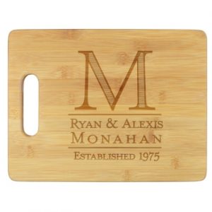 Personalize one of our new cutting boards. Established Cutting Board 
