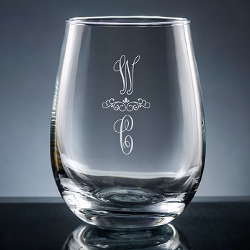 Pareja Stemless Wine Glass from giftsin24.com