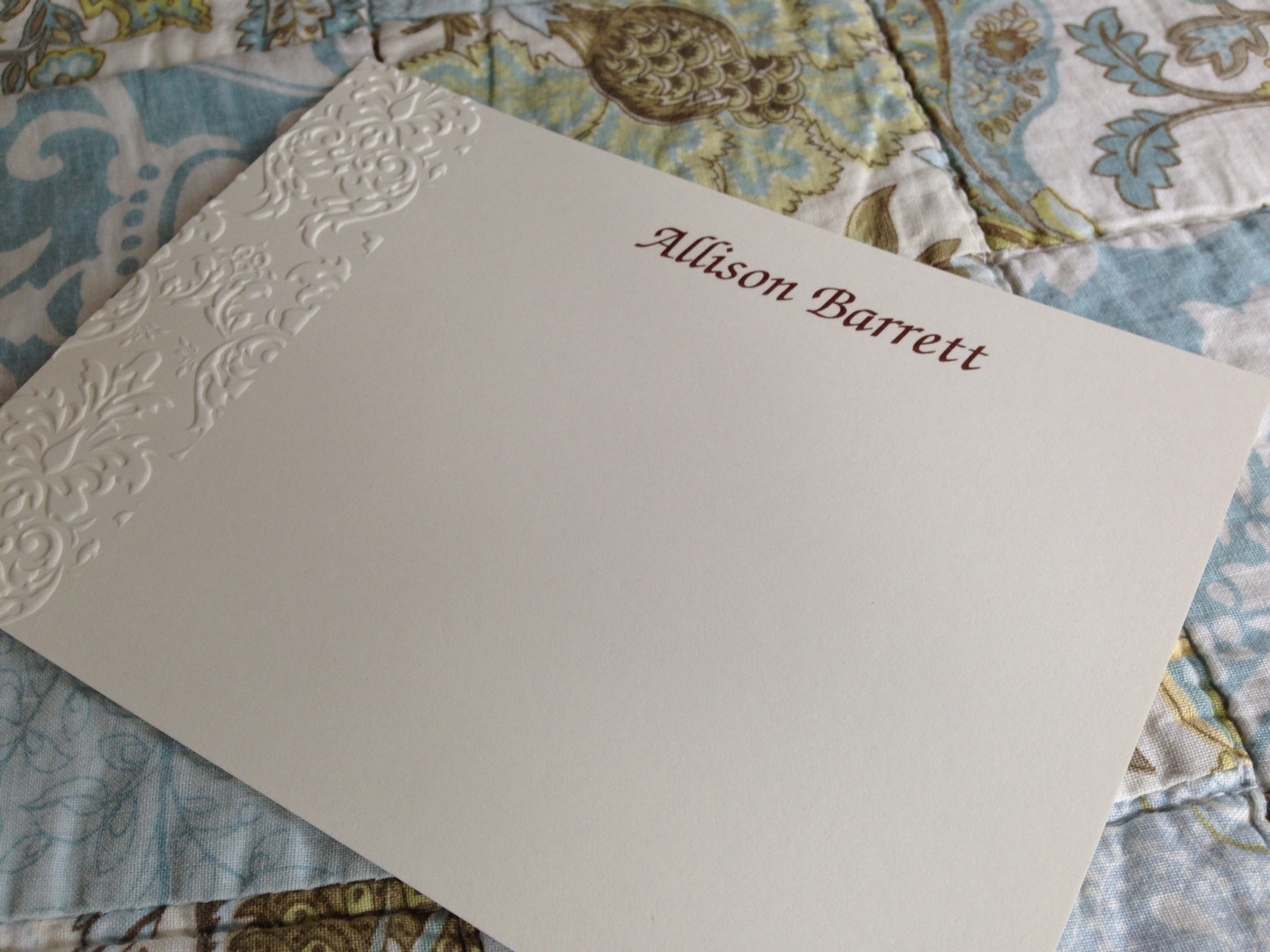 Damask Card from Giftsin24.com
