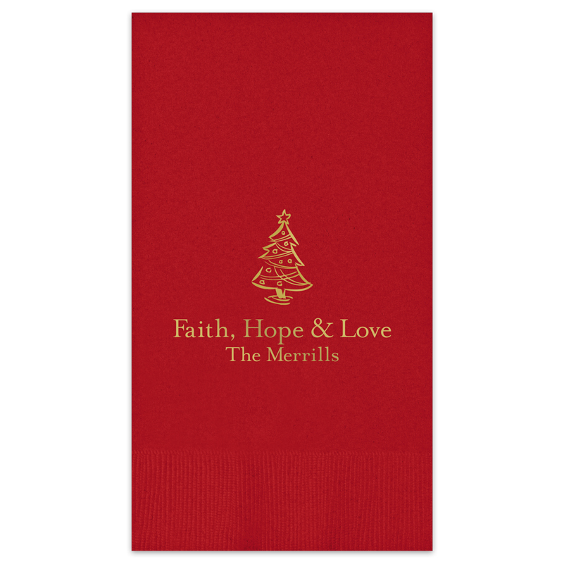 Festive Holiday Napkins from giftsin24 ship in 24 hours.