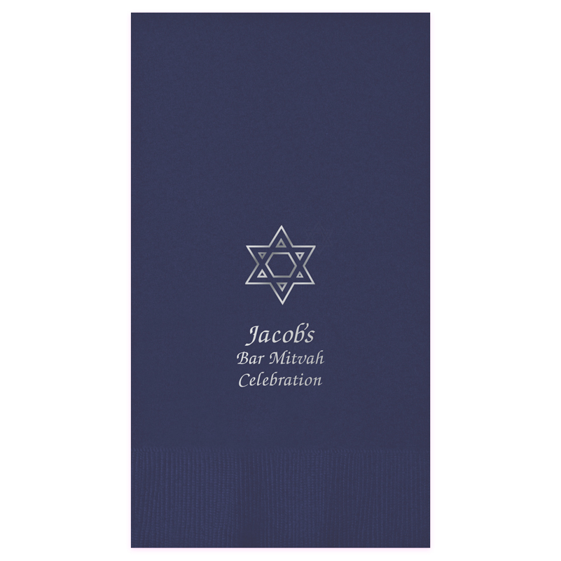 Giftsin24 offers foil pressed and embossed personalized holiday napkins