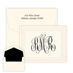 monogrammed stationery from giftsin24.com ships in 24 hours