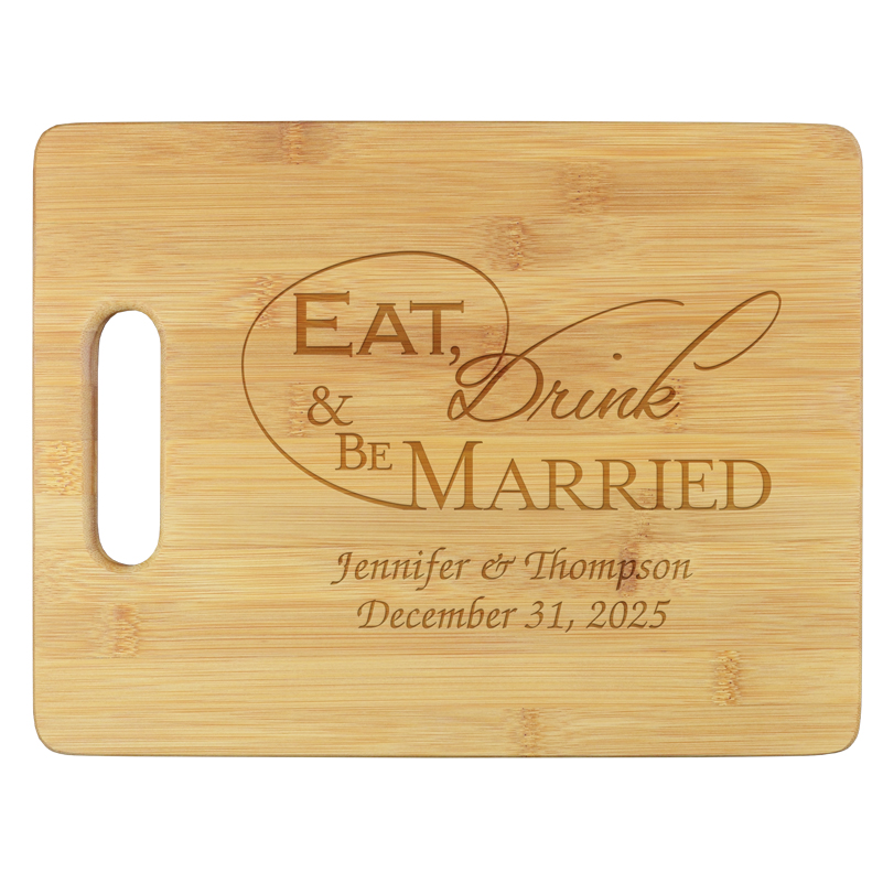 Wedded Bliss Cutting Board from giftsin24.com ships in 24 hours.