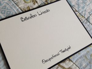 Personalized correspondence cards from giftsin24.com