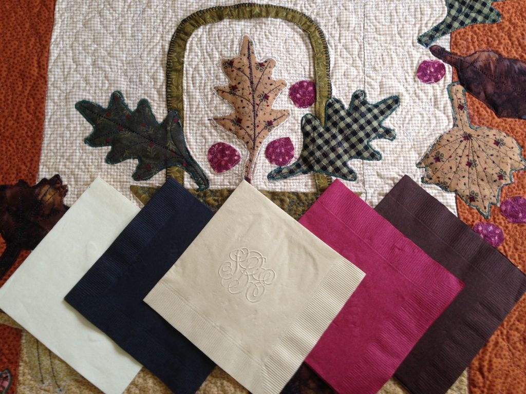 Fall party napkins from giftsin24.com ship in 24 hours