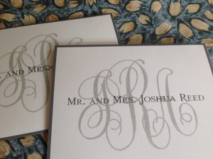 Wedding thank you notes