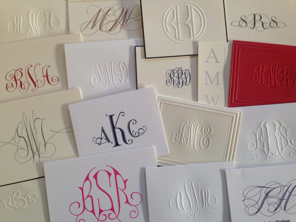 Discover unique monogrammed and personalized stationery here.