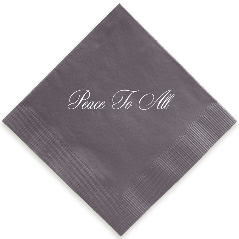 Derby foil-pressed personalized napkin ships in 24 hours.