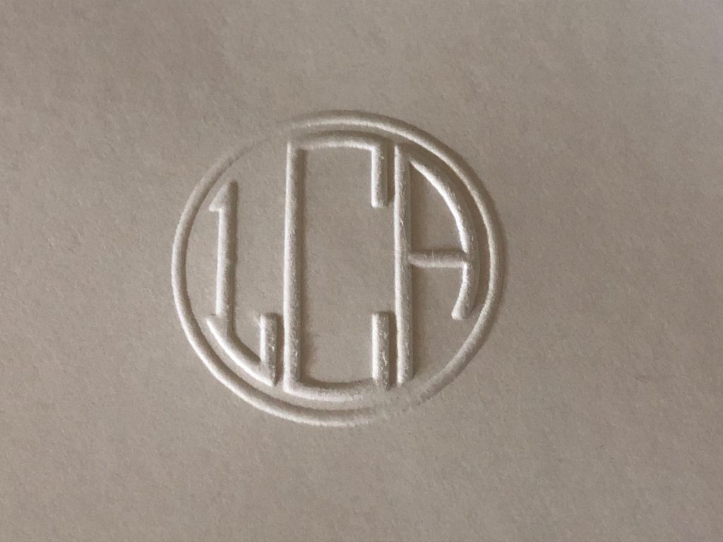 Personalized Stationery Blog » Blog Archive EmbossedCircleMonogram
