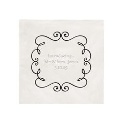 Lavish Foil-Frame Napkin - Embossed Lavish Foil-Frame Napkin - Embossed