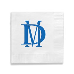 Harmony Two Letter Monogram Napkin - Printed