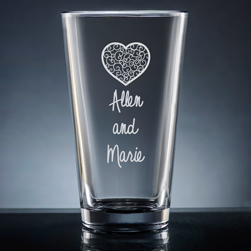 Nuptial Pint Glass