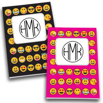 Emoji Monogram Personalized Journal Set