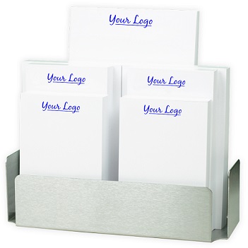 Your Logo 7-Tablet Set - White with Steel holder
