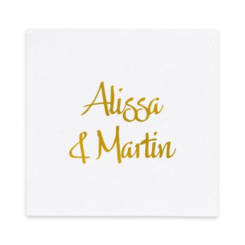 Rosario AirLaid Napkin - Foil-Pressed