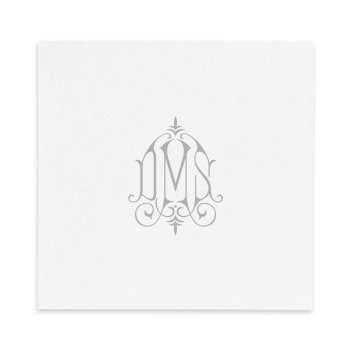 Whitlock Monogram Luxury AirLaid Napkin - Foil-Pressed