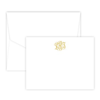 Delavan Monogram Card - Digital Print - Fairfax Stationery