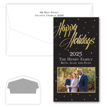 Happy Holidays Starbright Photo Card