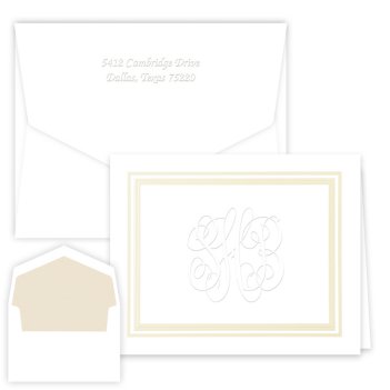 Coventry Monogram Note - Embossed