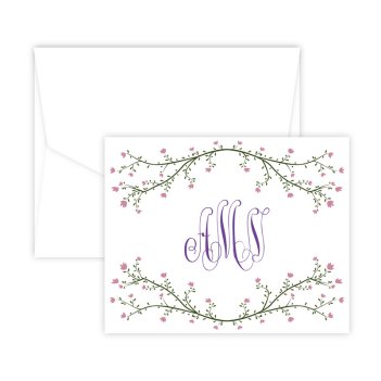 Floral Blossom Note - Digital Print - Fairfax Stationery