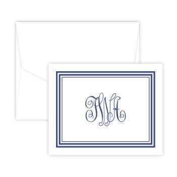 Aspen Monogram Note - Digital Print - Fairfax Stationery
