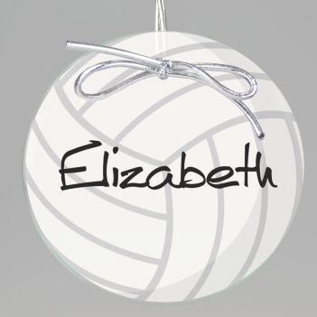 Volleyball Keepsake Printed Ornament