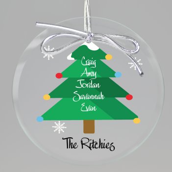 O Christmas Tree Keepsake Printed Ornament