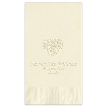 Wedding Guest Towel - Embossed