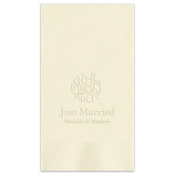 Nuptial Guest Towel - Embossed