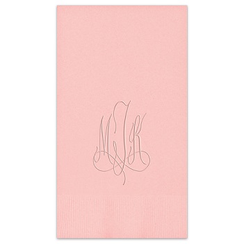 Roberta Monogram Guest Towel - Embossed