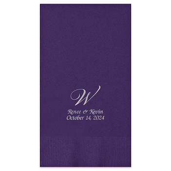 Serenity Guest Towel - Foil-Pressed